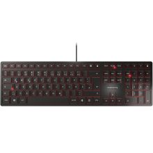樱桃 （Cherry）KC 6000 SLIM键盘 USB接口有线键盘 办公键盘 超薄键盘 黑色 单位：个