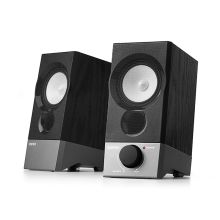 漫步者（EDIFIER） R19U 2.0木质纯音 迷你桌面音响 黑