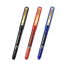 金万年 G-0014 0.5mm 直液式出墨半针管拔帽签字笔 黑色