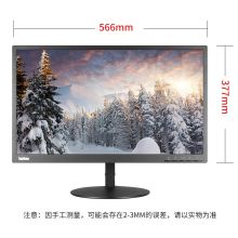 联想（Lenovo）TE系列 FHD电脑显示器 低蓝光 可 TE24-20(VGA+DVI接口) 黑色 （单位：个）