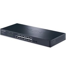 普联 TP-LINK TL-SG3218 16GE+2SFP全千兆二层网管交换机 (单位:台) 黑色