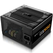 酷冷至尊 GX550 额定550W电脑电源 (80PLUS铜牌/SRC+DC2DC架构/全日系电容/五年质保) (单位:个) 黑色