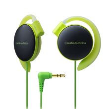 铁三角 AUDIO-TECHNICA EQ500 轻量便携挂耳式有线耳机 低频强劲 浅绿色