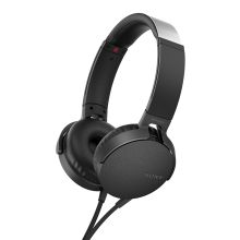 索尼 SONY MDR-XB550AP 头戴式重低音立体声耳机 黑色