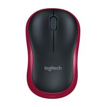 罗技 LOGITECH M185 无线鼠标 黑色红边