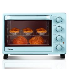 美的（Midea）PT2531 家用多功能电烤箱 25升 机械式操控 上下独立控温 白色 （单位：台）