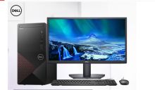 戴尔 V3890 i3-10105 8G 1T+256 配23.8寸 显示器台式电脑 商用办公 黑色 (单位：台）