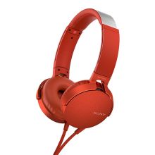 索尼 MDR-XB550AP 重低音立体声耳机 头戴式  单位：个 红色