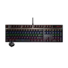 雷柏 RAPOO V500PRO 黑轴 有线机械键盘 黑色