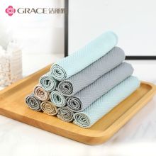 洁丽雅（Grace） 40*30cm 鱼鳞抹布 锁边 5条装 混色（单位：条）