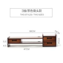 巧竹匠 QZJ-03楠竹电脑显示器增高架子底座支架（三抽）