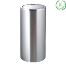 南方 GPX-110C 砂钢港式垃圾桶 圆形带盖不锈钢酒店垃圾桶 银色（单位：个）
