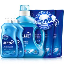 蓝月亮 深层洁净亮白增艳洗衣液组合 亮白增艳薰衣草2kg+亮白增艳薰衣草补充装1kg*2袋+预涂手洗500g*2瓶 单位：套