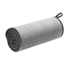 倍思 40*80cm 清洁吸水布专用巾 加厚中号超细纤维不掉毛洗车抹布非麂皮+灰色 灰色 (单位:条)