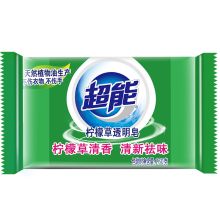 超能 柠檬草透明皂/洗衣皂（清新祛味）260g 肥皂 去异味 天然植物油生产 不伤手 起订量：100块 H 单位：块