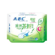 ABC N82 卫生巾 夜用纤薄网感棉柔表层 8片