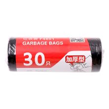 欧标 F4601 45*55cm 加厚点断式垃圾袋 30只/卷 黑色（单位：卷）