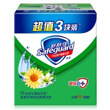 舒肤佳 金银花/菊花自然爽洁型香皂超值3块家庭装 115g*3 单位：盒