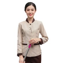 国产 女士 聚酯纤维+棉 冬季保洁服 米色（单位：套）