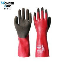 多给力(Wonder Grip) WG-328L 12双 天然乳胶18针劳保手套家居园艺清洁保养水产渔业实验室31CM 8/M 红色(单位：袋)
