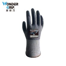 多给力(Wonder Grip) OP-785 12双 PU涂层HPPE钢丝D级防切割手套耐磨防滑修理搬运工地防护手套 8/M 蓝色(单位：袋)