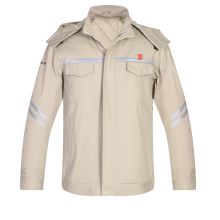 奥汀斯登/ATSD BW005 ^ 防静电羽绒服男短款 米色