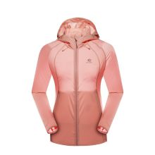 Kailas凯乐石 KG206234 户外运动 女款弹力防晒连帽风衣 (单位：件）S-XL 粉、水蓝、白色