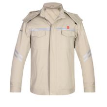 邦威/BW1 9 普通工作服 防静电短款棉服米色（极寒地区） 男