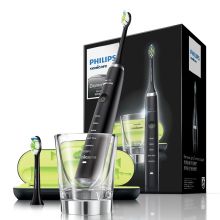 飞利浦 PHILIPS HX9352/04 电动牙刷(自带刷头×2+充电旅行盒+充电玻璃杯) 黑钻