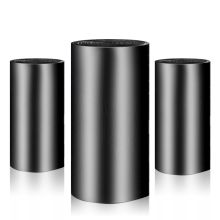 尚岛宜家 150只装 中号加厚手提式垃圾袋50*65cm*5卷 背心黑色大垃圾袋 家用办公垃圾桶袋（单位：只）