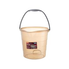 龙士达 L-1296 大容量加厚手提透明塑料水桶 小号12L 棕 (单位：个)
