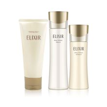 怡丽丝尔/ELIXIR 优悦活颜滋润型洗水乳三件 洗护套装 YC 445ml