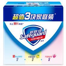 舒肤佳 超值3块家庭混合装 纯白清香+柠檬清新+芦荟呵护 单位：盒
