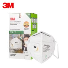 3M 9001V 折叠式带阀防雾霾防pm2.6防粉尘口罩 25个 单位：盒