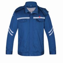 邦威/BW1 23 普通工作服 防静电短款棉服蓝灰色 女