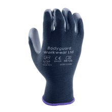 博迪嘉 CL008 13针加密尼龙纱线PU浸胶手套 黑灰色(单位：双）
