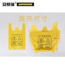 安赛瑞 12494 平口医疗垃圾袋 100只装 100L 90*100cm 加厚加大医疗垃圾袋 HDPE医废垃圾袋（单位：包）黄色